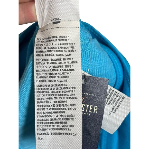 NWT Hollister Ombre‎ Blue Aqua Cutoff Shorts Size 5 W27 Deadstock Y2K - Picture 7 of 7